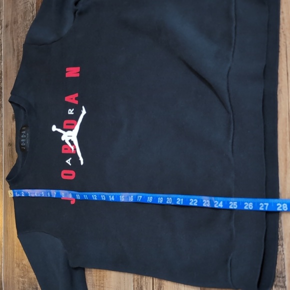 Jordan Classic Jumpman Crewneck Sweatshirt Size Medium In Black - Picture 7 of 7